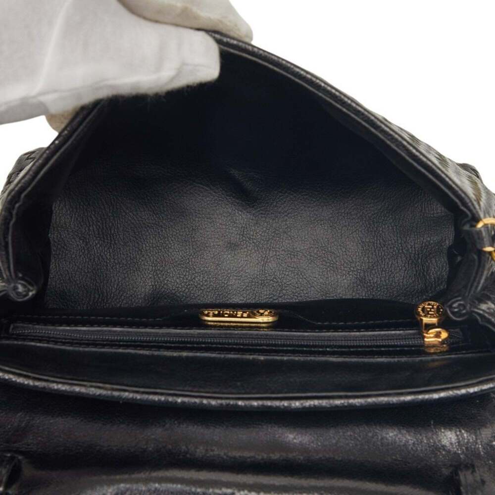 FENDI Black Leather Shoulder Bag - Picture 8 of 12